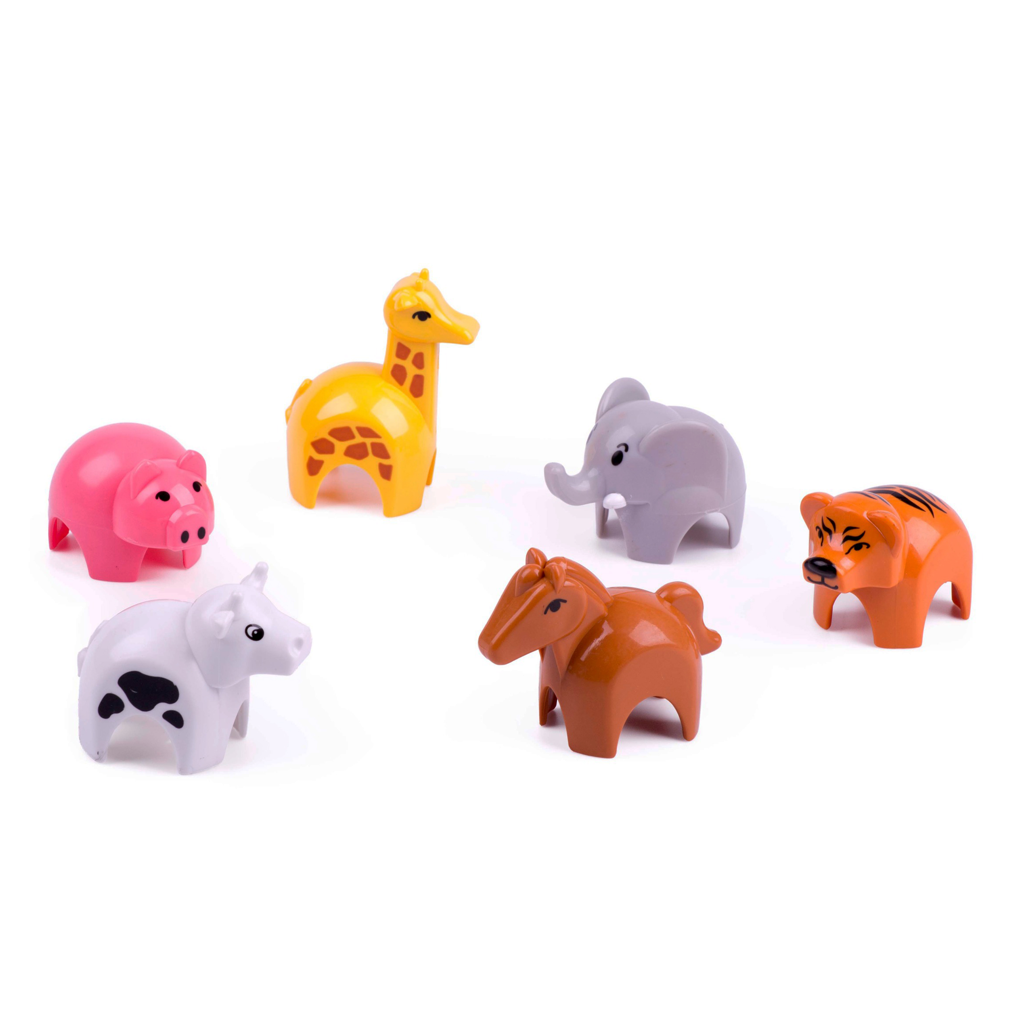 Animals in clear box