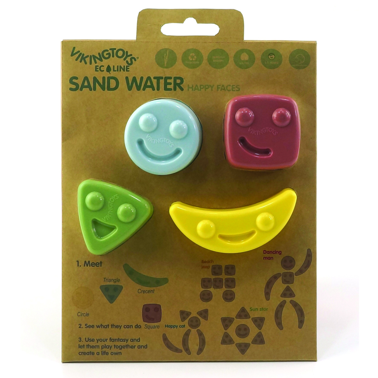 Ecoline Sand molds Happy Faces