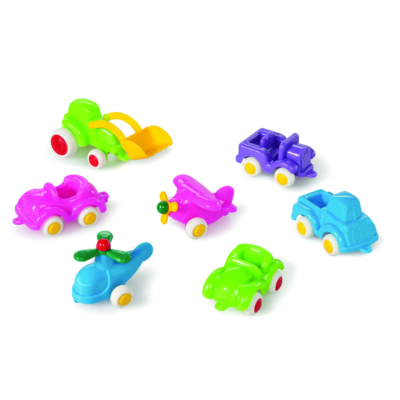 Miniknubbisar - Blandade fordon pastellfärger